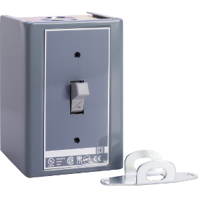 Schneider Electric Non-Reversing NEMA Manual Starter; 30A; 600VAC; 3-Pole; Toggle Operator; Oversized NEMA 1 Surface Mount